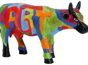 MUCCA COLLEZIONE COW PARADE SMALL "ART OF AMERICA"
